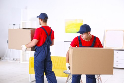 Removal team helping with a home move in Surrey
