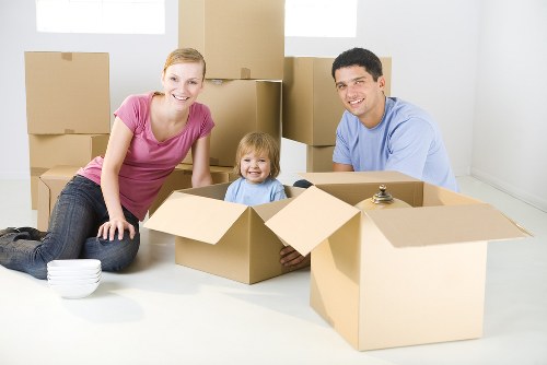 Packing supplies and organised moving boxes for a Surrey home move