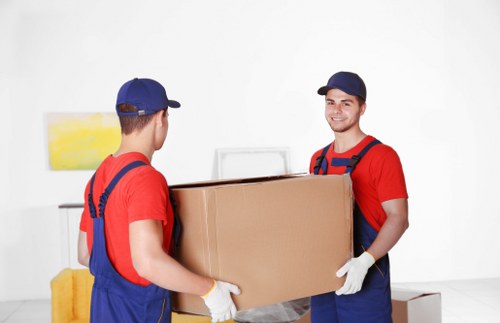 Home moving team preparing a Surrey house removal