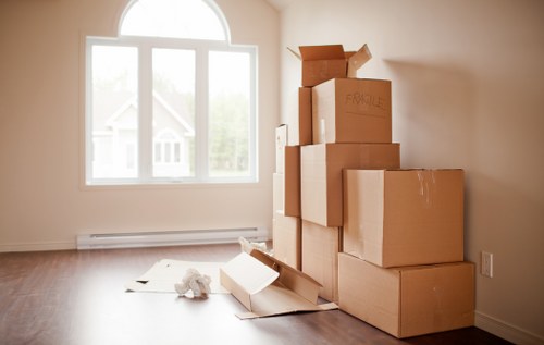 Commercial moving team planning an office relocation in Surrey