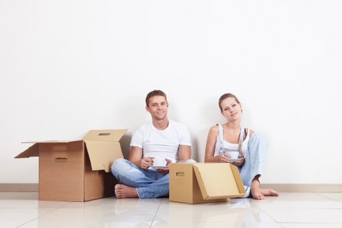 Local man and van team handling a flat move in Surrey