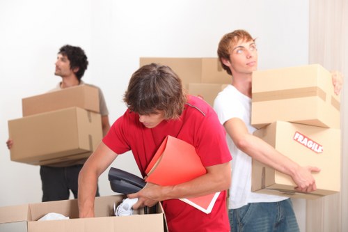 Residential moving truck support for a Surrey house move
