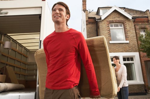 Van service collecting items from a Surrey property